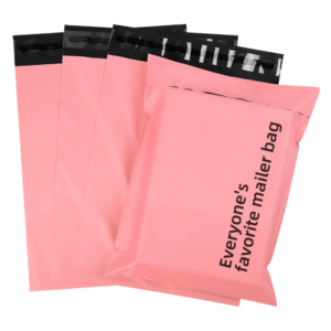 CPE frosted self-adhesive bag, printed with warning message